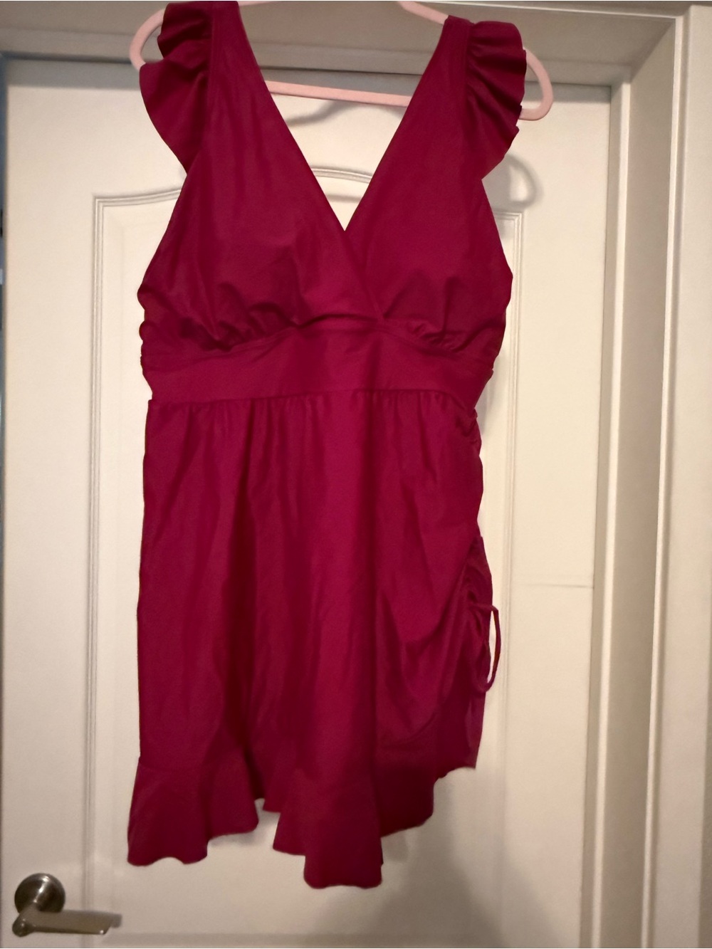 Bloom Chic Ruffled V-Neck Tankini top Swimsuit  size 18/20